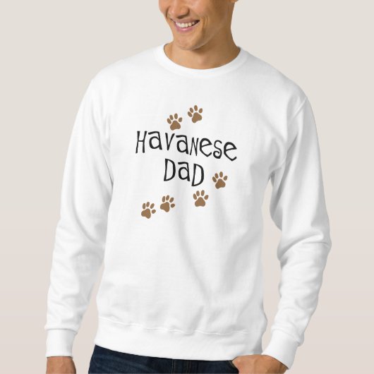 Sweatshirt Papa de Havanese (Devant)