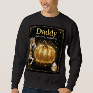 Sweatshirt Papa de la chemise de la princesse Spooky Boo noir