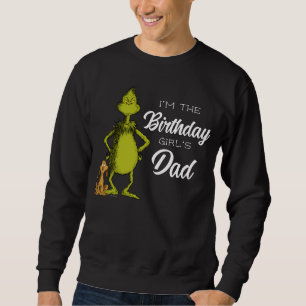 Sweatshirt Papa de la fille d'anniversaire Grinch Tableau noi