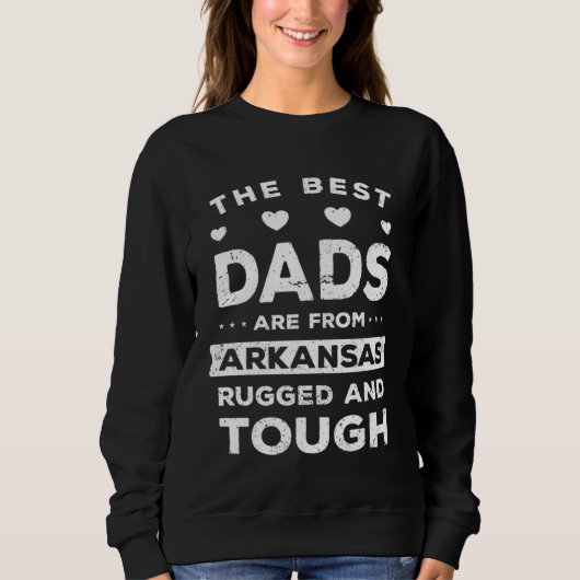 Sweatshirt Papa de l'Arkansas disant (Devant)