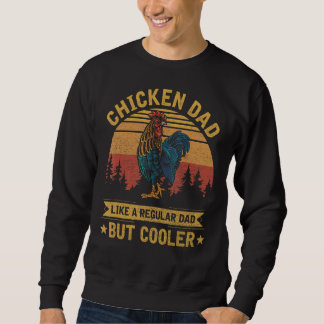 Sweatshirt Papa De Poulet Comme Un Père Régulier Pour Hommes