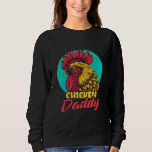 Sweatshirt Papa De Poulet De Beurre Pour Fermier Ferme De Vol