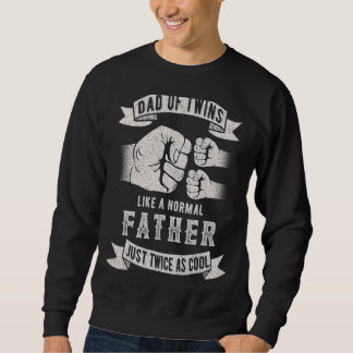 Sweatshirt Papa De Twins Papa Fête des pères Nouveau Papa