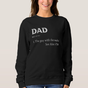 Sweatshirt Papa Définition Le Type Avec Le Portefeuille Voir 