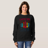 Sweatshirt Papa des échecs (Devant entier)