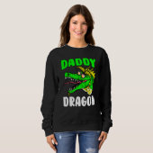 Sweatshirt Papa Dragon aile Créature Incendie Respiration (Devant entier)