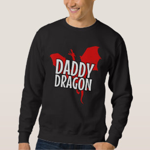 Sweatshirt Papa Dragon Mythique Légende Créature Père