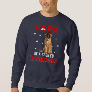 Sweatshirt Papa D'Un Leonberger Gâché Bonne Fête des pères