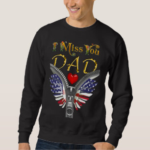 Sweatshirt Papa Eagle Drapeau Usa Pour Fête des pères Los