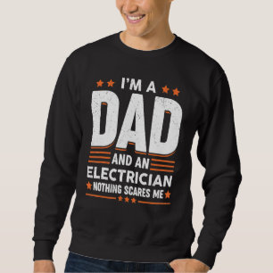 Sweatshirt Papa Électricien Dit Vintage Papa Fête des pères X