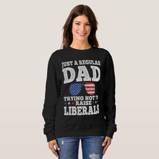 Sweatshirt Papa Essaie De Ne Pas Élever Des Lunettes De Solei (Devant entier)
