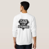 Sweatshirt Papa est mon super-héros (Dos entier)