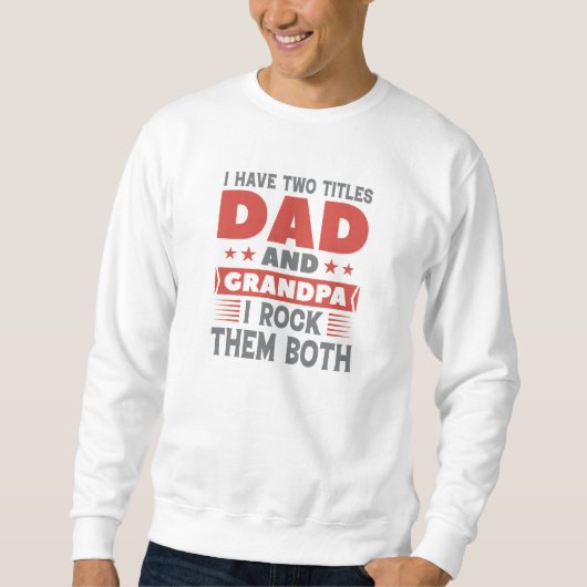 Sweatshirt Papa Et Grand-Père (Devant)