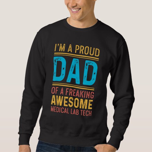 Sweatshirt Papa fier Papa aimant (Devant)