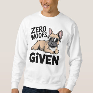 Sweatshirt Papa Français Drôle Humour de Chien Introverti Sar