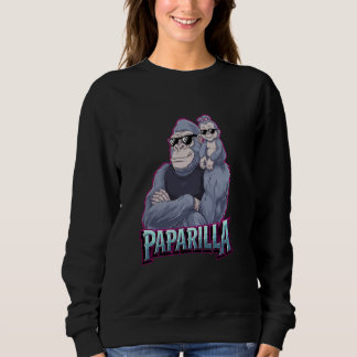 Sweatshirt Papa Gorille Paparilla Papa et Fille