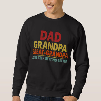 Sweatshirt Papa Grand-Père Grand-Père Des Grands-Enfants