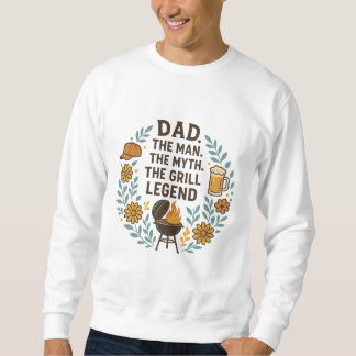 Sweatshirt Papa la légende du grill – T-shirt drôle pour cade