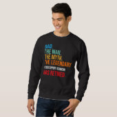 Sweatshirt Papa Le Légendaire Technicien De Support Utilisate (Devant entier)