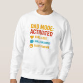 Sweatshirt Papa Mode Activé Funny Fête des pères Cadeau (Devant)