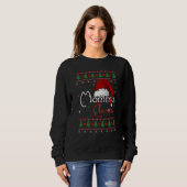 Sweatshirt Papa Noël Maman Noël drôle Noël sale correspondanc (Devant entier)
