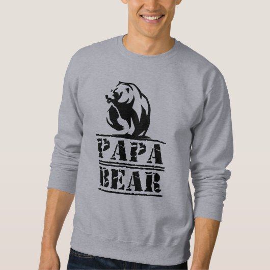 Sweatshirt papa ours (Devant)