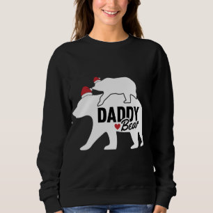 Sweatshirt Papa Ours Noël mignonne X-Mas Papa Fils Fille M
