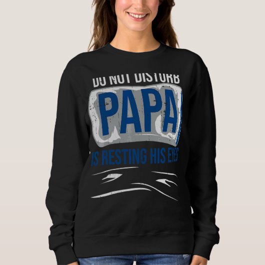 Sweatshirt Papa Papa Papa Blague Papa Papa Papa Papa Papa Pèr (Devant)