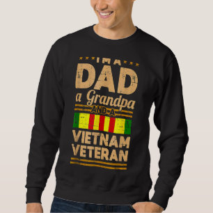 Sweatshirt Papa Papi Vietnam Vétérinaire Vintage Cadeau Homme