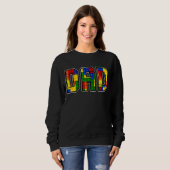 Sweatshirt Papa Parent Brick Master Builder Blocs Se (Devant entier)
