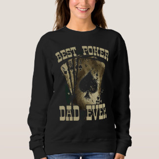 Sweatshirt Papa Poker Meilleur Papa Bluffant Casino Papa Gras