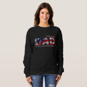 Sweatshirt Papa Régulier Essaie De Ne Pas Élever Libéral Amér (Devant entier)