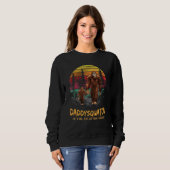 Sweatshirt Papa Squatch Comme Un Papa Beaucoup Plus Squatchy (Devant entier)