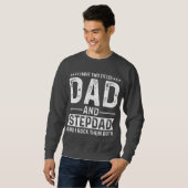 Sweatshirt Papa & Stepdad - Double l'amour (Devant entier)