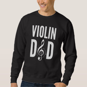 Sweatshirt Papa Violon Homme Musique Clé De Sol Papa Musicien