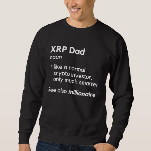 Sweatshirt Papa XRP Crypto (Devant)