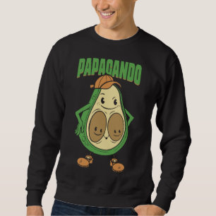 Sweatshirt Papacado Vegan Papa Fête des pères Fruit Avocado L
