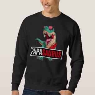 Sweatshirt Papasaurus Rex Dinosaur Hommes Fête des pères Fami