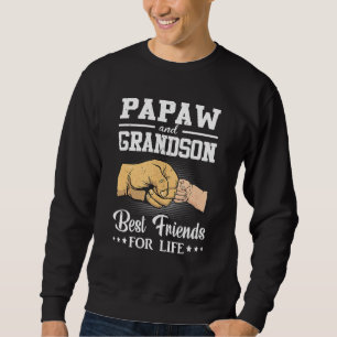 Sweatshirt Papaw Et Grandson Correspondant Poing Bump Meilleu