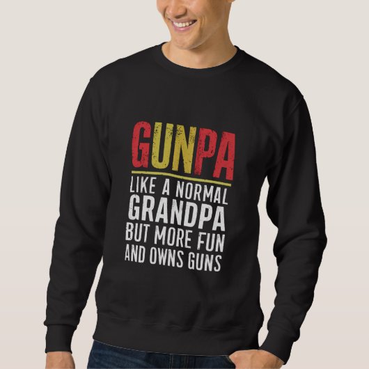 Sweatshirt Papi comme un grand-père normal mais plus amusant (Devant)