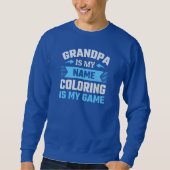 Sweatshirt Papi de coloriage drôle (Devant)