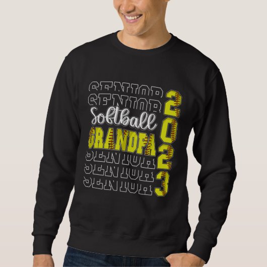 Sweatshirt Papi de softball senior 2023 Amateur de sport Fier (Devant)