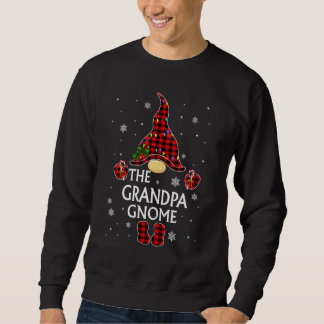Sweatshirt Papi Gnome Plaid Buffalo Famille Correspondant Noë