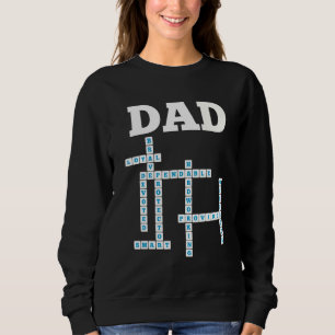 Sweatshirt Papier Cadeaux de mots d'amour pour la fête des pè