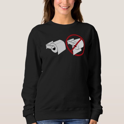 Sweatshirt Papier toilette amusant (Devant)