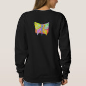 Sweatshirt Papillon Abstrait coloré à porter (Dos)