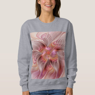 Sweatshirt Papillon Abstrait coloré Imaginaire Fractal Art