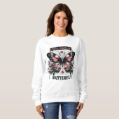 Sweatshirt Papillon anti-social (Devant entier)