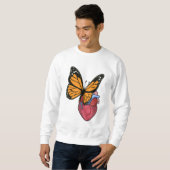 Sweatshirt Papillon au coeur (Devant entier)