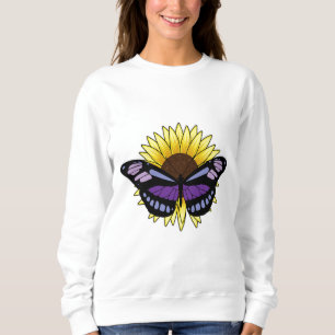Sweatshirt Papillon au tournesol